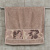 Махровое полотенце Abu Dabi 50*90 см., цвет - слоновый (0485), плотность 600 гр., 2-я нить. - фото