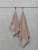 Набор махровых полотенец Dina Me из 2-х шт. (50*90 и 70*140 см.), цвет - Красно-бежевый (QD-0485), плотность 550 гр. - фото