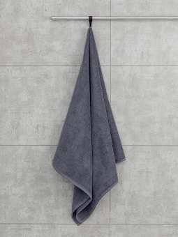 Махровое полотенце Sandal "оптима" 70*140 см., плотность 380 гр., цвет - серый - фото