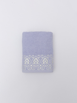 Махровое полотенце Dina Me (QD-0408) 50х90 см., цвет - Джинсовый, плотность 500 гр. - фото