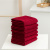 Набор махровых полотенец SANDAL "люкс" 30*50 см., цвет - бордо, плотность 450 гр. - 6 шт. - фото