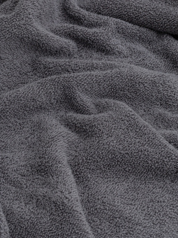 Набор махровых полотенец TJ из 2-х штук (50*100, 70*140 см.). Цвет - серый. Плотность 500 гр./м. кв. 2-я нить в петле. - фото