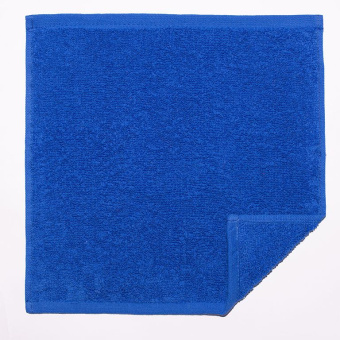Махровая салфетка осибори 30*30 см., цвет - синий, "люкс". - фото