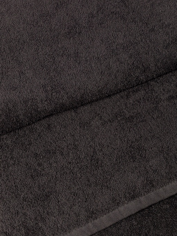 150200400117, Полотенце махровое  ( TERRY JAR ), Black - черный, пл.400 - фото