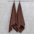 Набор махровых полотенец Sandal "люкс" 70*140 см., цвет - коричневый, пл. 450 гр. - 2 шт. - фото