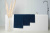 Набор махровых полотенец TJ из 3-х штук (40*70, 50*90, 70*140 см.). Пл. 400 гр. Цвет - темно-синий. - фото