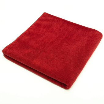 Махровое полотенце "люкс" 70*140 см., бордовое, 450 гр., 2-я нить. - фото