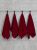 Набор махровых полотенец Sandal "люкс" 40*70 см., цвет - бордовый, пл. 450 гр. - 4 шт. - фото