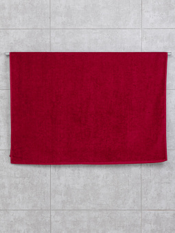 Махровое полотенце большое Sandal "люкс" 100*150 см., цвет - бордовый. - фото