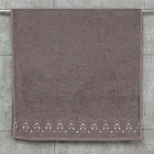 Махровое полотенце Abu Dabi 70*140 см., цвет - темно-серый (0408), плотность 500 гр., 2-я нить.