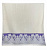 Махровое полотенце Abu Dabi 70*140 см., цвет - молочный, с фиолетовым бордюром (0439), плотность 500 гр., 2-я нить. - фото