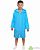 Халат махровый детский с капюшоном на молнии, цвет голубой - фото