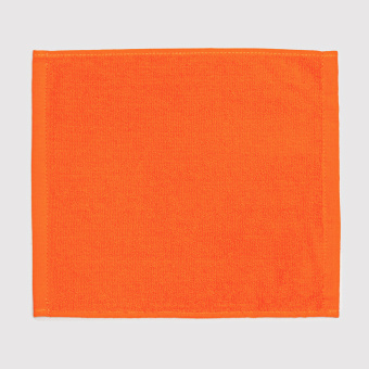 Махровая салфетка осибори Sandal "люкс" 30*30 см., цвет - оранжевый - фото