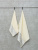 Набор махровых полотенец Dina Me из 2-х шт. (50*90 и 70*140 см.), цвет - Молочный (QD-0430), плотность 500 гр. - фото