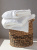 Набор махровых полотенец Sandal "premium" Microcotton 50х100 и 70х140 см., цвет - белый, пл. 550 гр. - фото