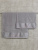Набор махровых полотенец Abu Dabi из 2-х шт. (50*90 и 70*140 см.), цвет - светло-серый (0473), плотность 550 гр., 2-я нить. - фото
