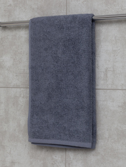Махровое полотенце SANDAL "оптима" 40*70 см., цвет - серый, плотность 380 гр. - фото