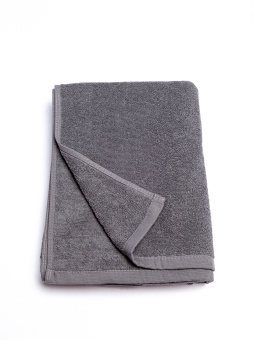 Махровое полотенце "люкс" 70*140 см. для фитнес клубов, цвет - серый, плотность 420 гр. - фото