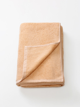 Махровое полотенце "пляжное" Sandal "люкс" 100*150 см., цвет - бежевый, плотность 420 гр. - фото