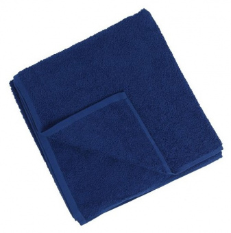 Махровое полотенце "оптима" 40*70 см., цвет синий (619), пл. 375 гр./м.кв. - фото