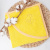 Детское полотенце-уголок для купания, 75*75 см., цвет желтый. - фото