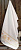 Полотенце махровое для крещения 70х140см,  цвет белый-золото Т-003 - фото