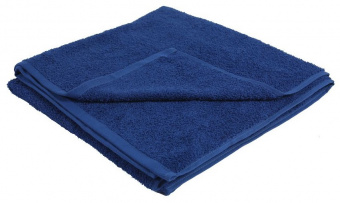 Махровое полотенце "оптима" 40*70 см., цвет синий (619), пл. 375 гр./м.кв. - фото