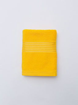 Махровое полотенце Dina Me (NOTA ) 50х90 см., цвет - Лимонный, плотность 450 гр. - фото