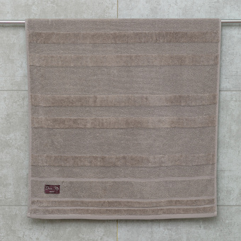 Махровое полотенце Dina Me (YANA ) 70х140 см., цвет - Темно-серый, плотность 550 гр. - фото