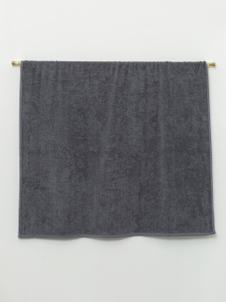Махровое полотенце "пляжное" Sandal "люкс" 100*180 см., цвет - серый, плотность 420 гр. - фото