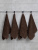 Набор махровых полотенец Sandal "люкс" 40*70 см., цвет - коричневый, пл. 450 гр. - 4 шт. - фото