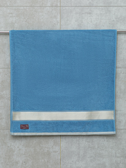 Махровое полотенце Dina Me (GERMANY) 70х140 см., цвет - Синяя мурена, плотность 450 гр. - фото