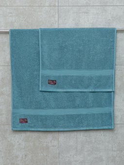 Набор махровых полотенец Dina Me из 2-х шт. (50*90 и 70*140 см.), цвет - Синий одиссей (ARQON-F ), плотность 500 гр. - фото