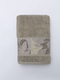 Махровое полотенце Dina Me (QD-0485) 70х140 см., цвет - Ореховый, плотность 550 гр. - фото