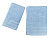 Набор махровых полотенец Abu Dabi из 2-х шт. (50*90 и 70*140 см.), цвет - голубой (Dilbar), плотность 450 гр., 2-я нить. - фото