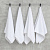 Набор махровых полотенец Sandal "оптима" 50*90 см., цвет - белый, пл. 380 гр. - 4 шт. - фото