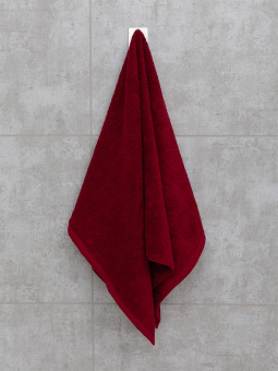 Махровое полотенце Sandal "люкс" 50*90 см., цвет - бордовый. - фото