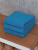 Набор махровых полотенец Sandal "люкс" 50*90 см., цвет - бирюзовый, плотность 450 гр. - 3 шт. - фото
