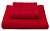 Набор махровых полотенец TJ из 2-х штук (50*90, 70*140 см.). Пл. 400 гр. Цвет - Красный. - фото