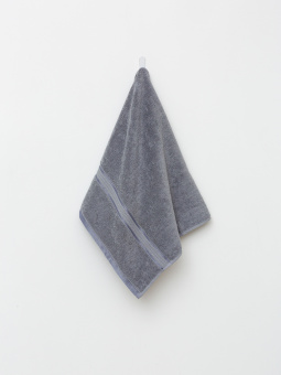 Махровое полотенце Abu Dabi 50*90 см., цвет - темно-серый (Arqon), плотность 500 гр., 2-я нить. - фото