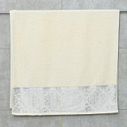 Махровое полотенце Dina Me (QD-0430) 70х140 см., цвет - Молочный, плотность 500 гр.
