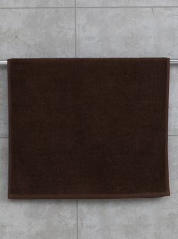 Набор махровых полотенец Sandal "люкс" 40*70 см., цвет - коричневый, пл. 450 гр. - 4 шт. - фото