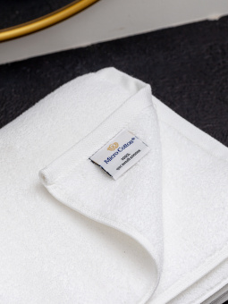 Махровое полотенце Sandal "premium" Microcotton 70*140 см., цвет - белый, пл. 550 гр. - фото