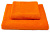 Набор махровых полотенец TJ из 2-х штук (50*90, 70*140 см.). Пл. 400 гр. Цвет - Оранжевый. - фото
