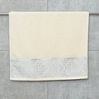 Махровое полотенце Dina Me (QD-0430) 50х90 см., цвет - Молочный, плотность 500 гр.