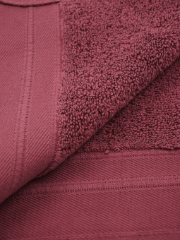 Махровое полотенце "premium" Sandal Home Collection (by Microcotton) 41*76 см., цвет - пыльная роза , пл. 630 гр. - фото