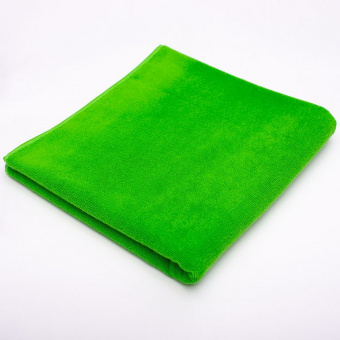 Махровое полотенце "люкс" 70*140 см., зеленое, 450 гр., 2-я нить. - фото