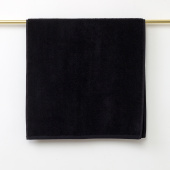 Махровое полотенце Sandal "SuperSoft" 50*100 см., цвет - черный, пл. 500 гр. - фото