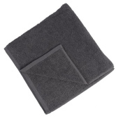 Махровое полотенце 40*70 см., пл. 400г, серый, "Оптима" - фото