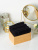 Набор махровых салфеток осибори Sandal "люкс" 30*30 см., цвет - черный, пл. 450 гр. - 6 шт. - фото